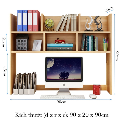 Kệ Sách Để Bàn Làm Việc Trang Trí KTT-12