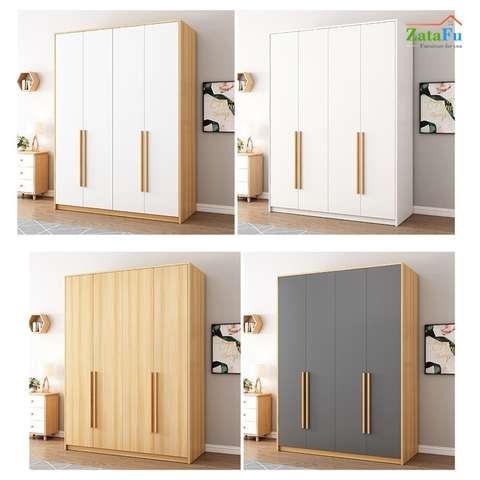 Tủ quần áo 1m8 thiết kế đơn giản TQA-02