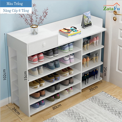 Kệ Giày Dép Gỗ Cao Cấp Lõi Xanh Chống Ẩm KGIAY-02