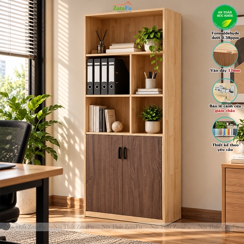 Tủ Trang Trí Tủ Đựng Tài Liệu Hiện Đại Để Phòng Làm Việc Nhiều Ngăn Chứa TUTT-72 ZataFu