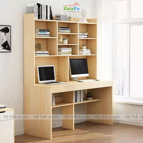 Bàn Làm Việc Bàn Học Kết Hợp Kệ Sạch Có Không Gian Lưu Trữ Lớn BLV-175 ZataFu