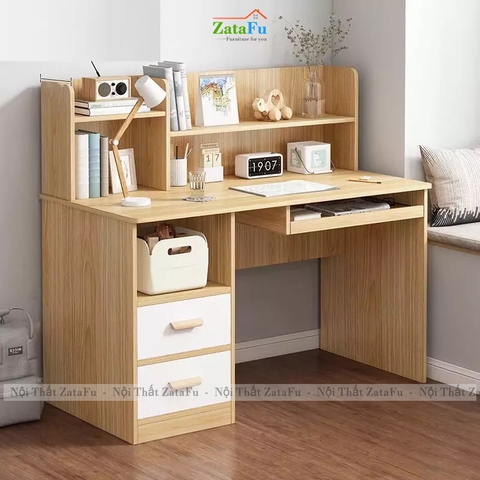 Bàn Học Bàn Làm Việc Có Kệ Sách Và Ngăn Kéo BLV-172 ZataFu