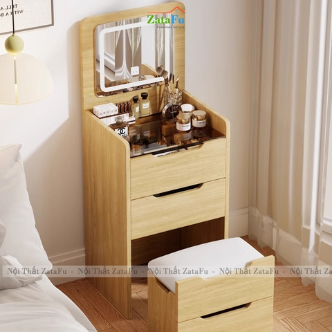 Bàn Trang Điểm Đa Năng Nhiều Ngăn Kéo Có Gương Led 3 Mod Hiện Đại BTD-35 ZataFu