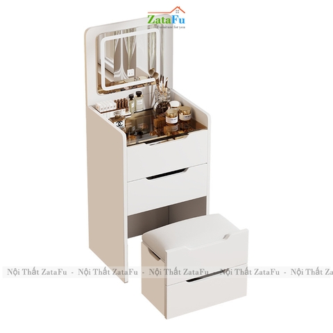 Bàn Trang Điểm Đa Năng Nhiều Ngăn Kéo Có Gương Led 3 Mod Hiện Đại BTD-35 ZataFu