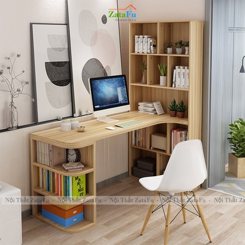 Bàn Làm Việc Chữ L Kết Hợp Tủ Đa Năng Tiện Lợi BLV-170 ZataFu