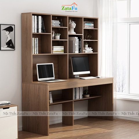 Bàn Làm Việc Bàn Học Kết Hợp Kệ Sạch Có Không Gian Lưu Trữ Lớn BLV-175 ZataFu