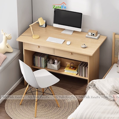Bàn Học Bàn Làm Việc Gỗ MDF Cao Cấp Thiết Kế Đơn Giản BLV-162 ZataFu