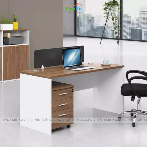 Bàn Làm Việc Chất Liệu Gỗ MDF Kế Hợp Ngăn Kéo Để Đồ Có Thể Di Chuyển BLV-167 ZataFu