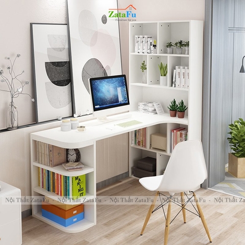 Bàn Làm Việc Chữ L Kết Hợp Tủ Đa Năng Tiện Lợi BLV-170 ZataFu