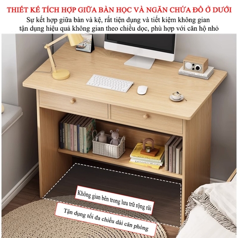 Bàn Học Bàn Làm Việc Gỗ MDF Cao Cấp Thiết Kế Đơn Giản BLV-162 ZataFu