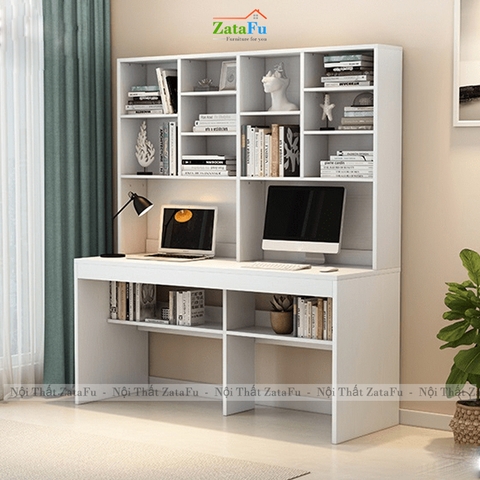 Bàn Làm Việc Bàn Học Kết Hợp Kệ Sạch Có Không Gian Lưu Trữ Lớn BLV-175 ZataFu