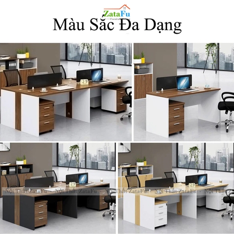 Bàn Làm Việc Chất Liệu Gỗ MDF Kế Hợp Ngăn Kéo Để Đồ Có Thể Di Chuyển BLV-167 ZataFu