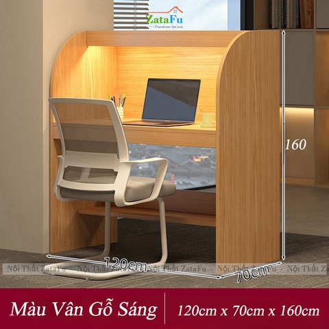 Bàn Học Khép Kín Cho Học Sinh, Sinh Viên Học Tập Không Bị Làm Phiền BLV-140 ZataFu