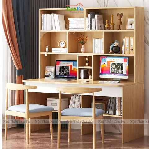 Bàn Làm Việc Bàn Học Kết Hợp Kệ Sạch Có Không Gian Lưu Trữ Lớn BLV-175 ZataFu