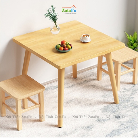 Bàn ăn chân gỗ nhỏ xinh cho không gian hiện đại BAGD-07