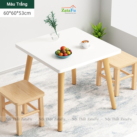 Bàn ăn chân gỗ nhỏ xinh cho không gian hiện đại BAGD-07