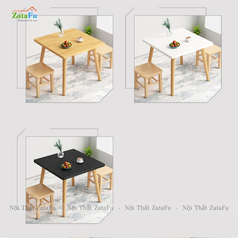 Bàn ăn chân gỗ nhỏ xinh cho không gian hiện đại BAGD-07
