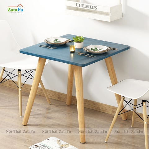 Bàn ăn chân gỗ nhỏ xinh cho không gian hiện đại BAGD-07