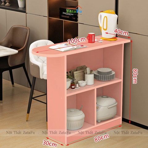 Bàn Bếp Đa Năng Làm Bàn Ăn Kệ Đựng Đồ Dùng Nhà Bếp BAGD-02