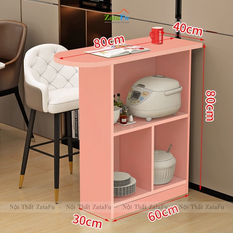 Bàn Bếp Đa Năng Làm Bàn Ăn Kệ Đựng Đồ Dùng Nhà Bếp BAGD-02