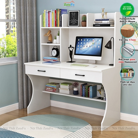 Bàn Học Sinh Gỗ MDF Thiết Kế Tinh Tế Hiện Đại BLV-154 ZataFu