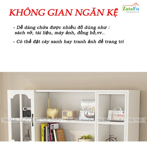 Bàn Học Bàn Làm Việc Gỗ MDF Nhiều Ngăn Mặt Bàn Lớn Mang Phong Cách Hiện Đại BLV-134 ZataFu