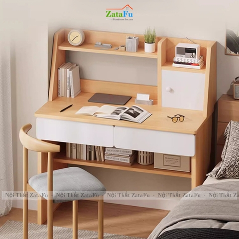 Bàn Làm Việc Bàn Học Sinh Thiết Kế Nhỏ Gọn Kèm Kệ Sách BLV-164 ZataFu