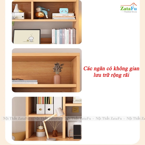 Bàn Học Gỗ MDF Ván Dày 17mm Có Cửa Kính Thiết Kế Theo Phong Cách Bắc Âu BLV-135 ZataFu