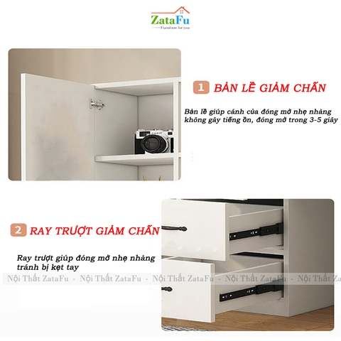 Bàn Học Bàn Làm Việc Gỗ MDF Nhiều Ngăn Mặt Bàn Lớn Mang Phong Cách Hiện Đại BLV-134 ZataFu