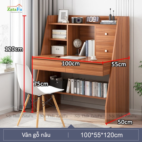 Bàn học, bàn làm việc chân hình thang mẫu 2 BLV-83