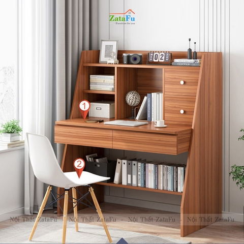 Bàn học, bàn làm việc chân hình thang mẫu 2 BLV-83