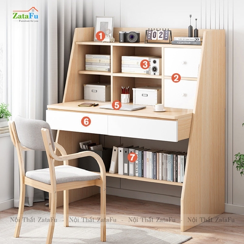 Bàn học, bàn làm việc chân hình thang mẫu 2 BLV-83