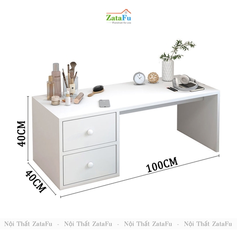 Bàn Trang Điểm Ngồi Bệt Làm Việc Có Ngăn Kéo Để Đồ Tiện Lợi BLV-122 ZataFu