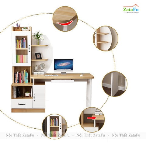 Bàn Học Bàn Vi Tính Hình Cánh Buồm BLV-74