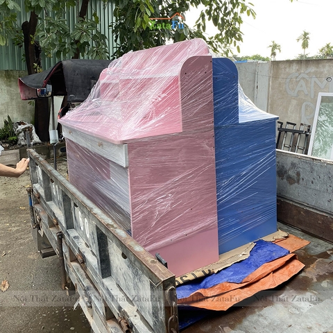 Bàn Học Cho Bé Thiết Kế Có Ngăn Đựng Sách BLV-01