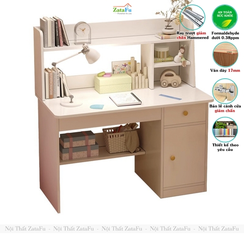 Bàn Học Cho Bé Bàn Học Sinh Có Ngăn Chưa Đồ Đa Năng BLV-155 ZataFu