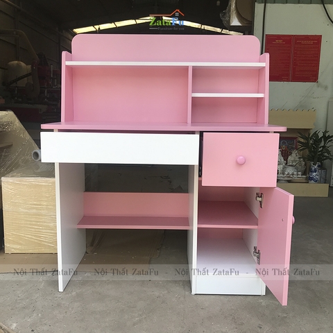 Bàn học cho bé tiểu học kèm kệ và ngăn đựng sách BLV-20