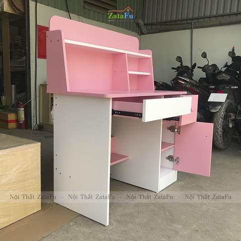 Bàn học cho bé tiểu học kèm kệ và ngăn đựng sách BLV-20