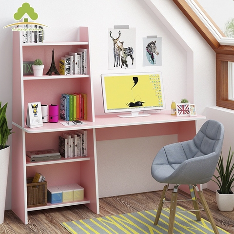 Bàn Học Bàn Làm Việc Đa Năng Gỗ Công Nghiệp MDF Liền Kệ Đứng Hiện Đại BLV-156 ZataFu