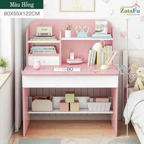 Bàn Học Cho Bé Thiết Kế Có Ngăn Đựng Sách BLV-01