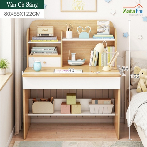 Bàn Học Cho Bé Thiết Kế Có Ngăn Đựng Sách BLV-01