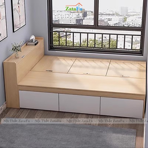 Giường Đa Năng Kết Hợp Tủ Quần Áo Bàn Học Tiện Lợi GG-79 ZataFu