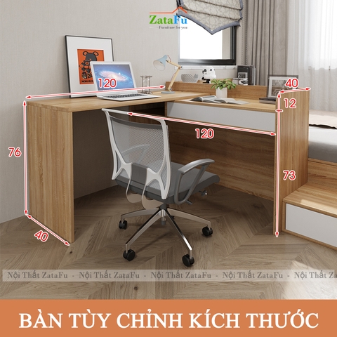 Giường Đa Năng Kết Hợp Tủ Quần Áo Bàn Học Tiện Lợi GG-79 ZataFu