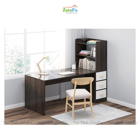 Bàn học làm việc kết hợp kệ sách đứng BLV-38