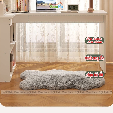 Bàn Học Bàn Làm Việc Góc Tường Chữ L Phong Cách Hiện Đại BLV-160 ZataFu