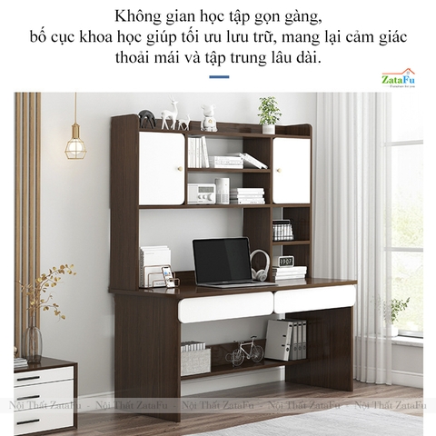 Bàn Học Bàn Làm Việc Đa Năng Chất Liệu Gỗ MDF BLV-142 ZataFu
