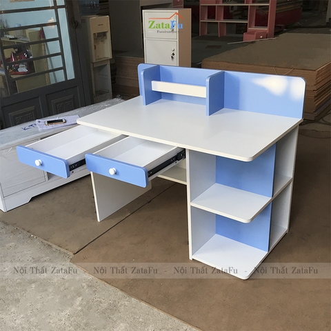Bàn học liền kệ sách dưới xinh xắn BLV-65