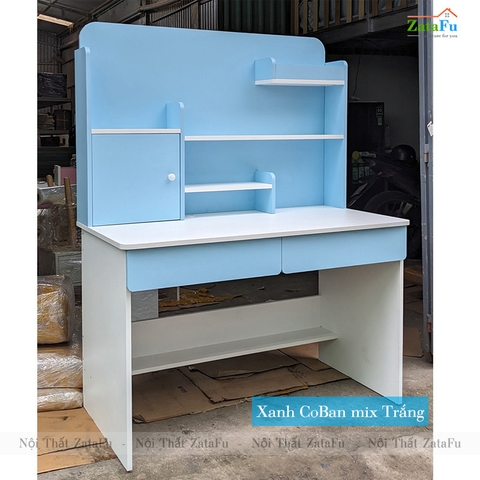 Bàn Học Gỗ Công Nghiệp Kết Hợp Kệ Sách Xinh Xắn Cho Bé BLV- 93
