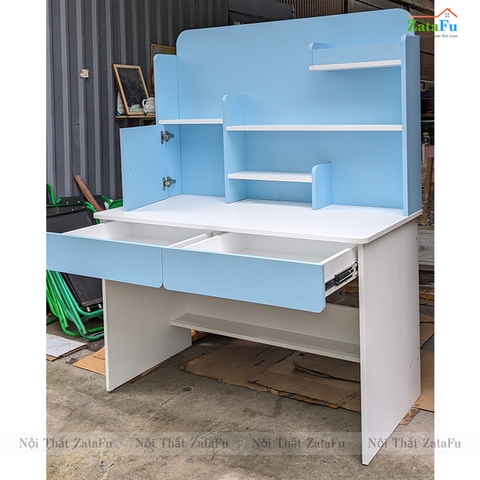 Bàn Học Gỗ Công Nghiệp Kết Hợp Kệ Sách Xinh Xắn Cho Bé BLV- 93