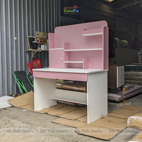 Bàn Học Gỗ Công Nghiệp Kết Hợp Kệ Sách Xinh Xắn Cho Bé BLV- 93